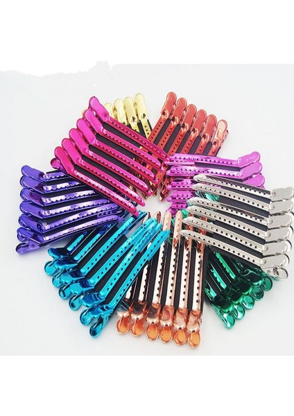Bir Gül Kırmızı 6 Adet 6 Adet Saç Klipleri Salon Kuaförlük Kelepçeleri Klipler Saç Kesit Klip Firkete Şekillendirici Aksesuarları (Yurt Dışından)