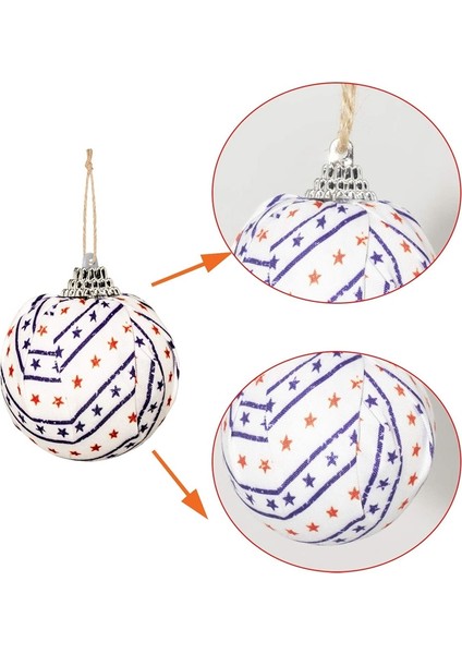 Bağımsızlık Günü Asılı Top-4 Temmuz Vatansever Top Süsler Tatil Noel Ağacı Süslemeleri Için Parti Dekoru C (Yurt Dışından) modelleri