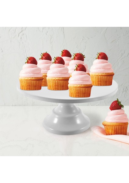 12 Inç Demir Yuvarlak Kek Standı Kek Tabağı Kaide Tatlı Tutucu Düğün Doğum Günü Partisi-Beyaz (Yurt Dışından) fırsatları