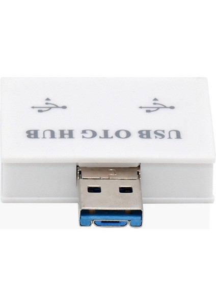 USB Hub Adaptörü Dönüştürücü Erkek Ikiz Şarj Cihazı Çift 2 Port Pc Bilgisayar Aksesuarları Için USB 2.0 Splitter Hub 2 Port, B (Yurt Dışından)