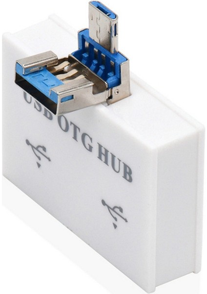 USB Hub Adaptörü Dönüştürücü Erkek Ikiz Şarj Cihazı Çift 2 Port Pc Bilgisayar Aksesuarları Için USB 2.0 Splitter Hub 2 Port, B (Yurt Dışından)