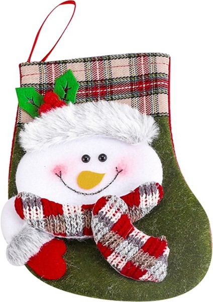 Noel Çorapları Şeker Hediye Çantası 3D Noel Baba - Çorap Dekorasyonu (Yurt Dışından)