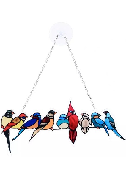 Basit Stil Karikatür Kuşlar Süsler Pencere Duvar Kolye Ev Odası Dekorasyon Akrilik Ev Süsleme -1 (Yurt Dışından) fiyatları