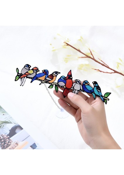 Basit Stil Karikatür Kuşlar Süsler Pencere Duvar Kolye Ev Odası Dekorasyon Akrilik Ev Süsleme -1 (Yurt Dışından) fırsatları