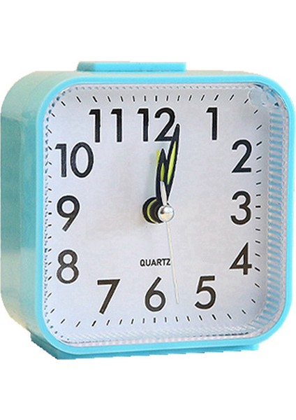 Basit Çocuk Çalar Saat, Sessiz Plastik Kuvars Saat, Masaüstü Dekorasyonu, Çalar Saat, Mavi (Yurt Dışından)