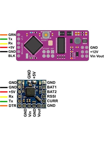 Ekranda Minim Osd Mini Osd'yi Görüntüleyin. 2,6 2,8 Için 1,1 Osd (Yurt Dışından)