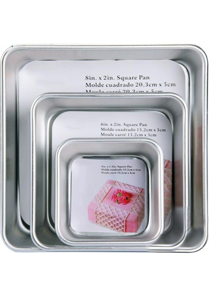 4 Inç Alüminyum Alaşımlı Mus Kare Kek Kalıbı Kek Kalıbı Bakeware Dekorasyon (Yurt Dışından) fiyatları