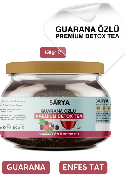 Guarana Özlü Premium Detox Tea (2 Aylık Kullanım) 150 gr Guarana Özlü Çay