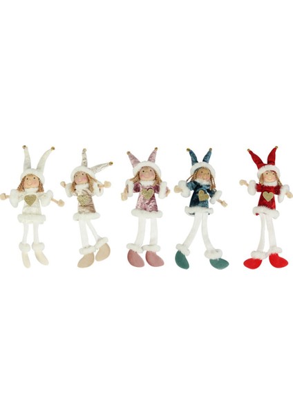 5 Adet Noel Peluş Bebek Süsleri Çocuk Sevimli Bebek Kız Hediye Noel Kolye (Yurt Dışından) fiyatları