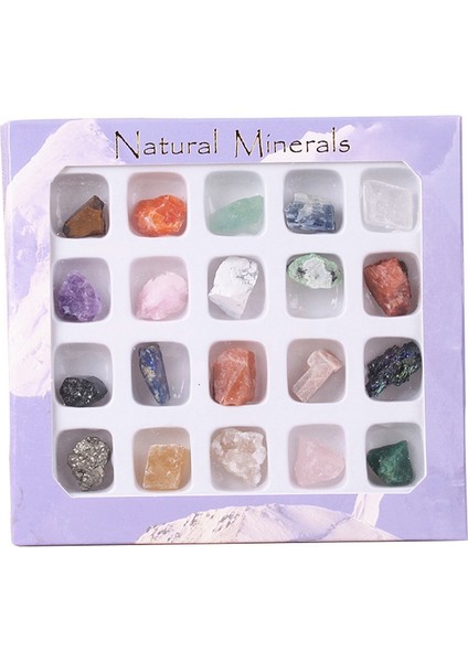 20 Doğal Taş Fosil Ham Mineral Kristal Florit Mineraller Ev Eğitimi Dekorasyon Için Karışık Ilkel Kaya Örnekleri (Yurt Dışından)