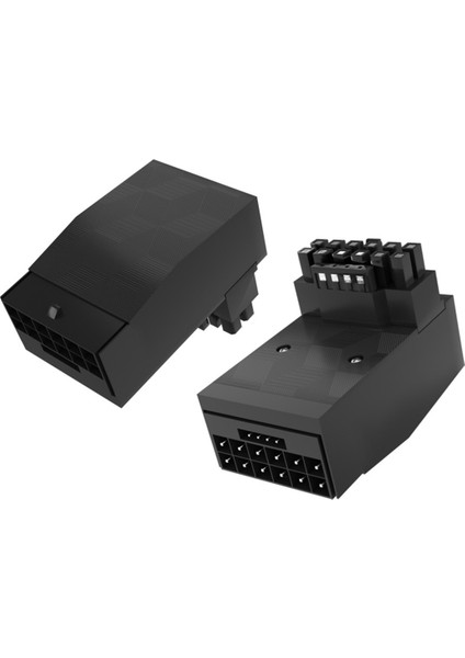 12VHRWR 600W 5.0 Grafik Kartı 12+4pin Konnektör 90 Derece Adaptör Atx 3.0 16PIN Erkek - Dişi Güç Kaynağı Adaptörü(B) (Yurt Dışından)