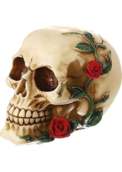 Gül Reçine Heykeli ile Insan Kafatası Küçük Boy Kafa Heykeller Kafatası Tahsil Figürler (Yurt Dışından) fiyatları