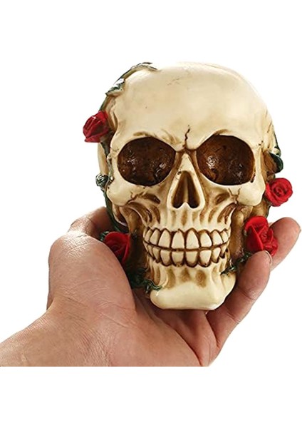 Gül Reçine Heykeli ile Insan Kafatası Küçük Boy Kafa Heykeller Kafatası Tahsil Figürler (Yurt Dışından) modelleri