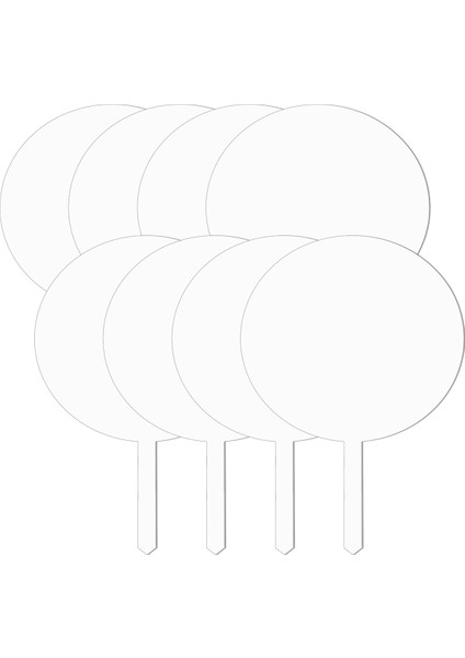 Akrilik Kek Topper Yuvarlak Kek Topper Boş Kek Topper Sopa, Dıy Akrilik Kek Topper Boş Daire Kek Decoratingkit (Yurt Dışından)