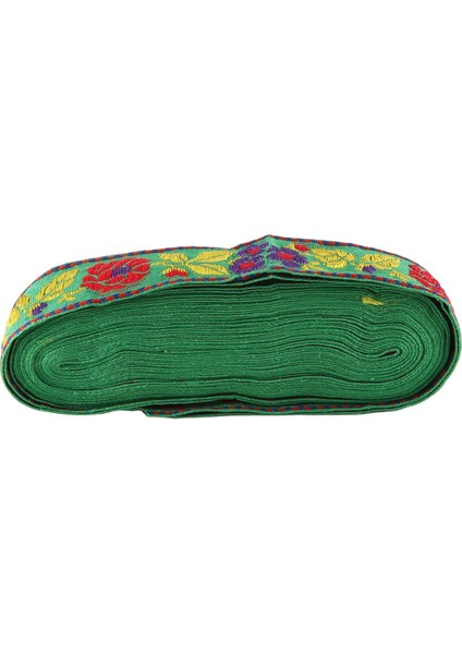 Çiçek Jakarlı Şerit Trim, Dikiş Dokuma Jakarlı Şerit Vintage Dekor Trim Stil D Için Işlemeli Dantel Şerit Kumaş (Yurt Dışından)