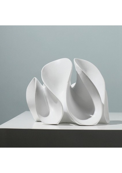 Dalgalı Heykel Reçine Soyut Heykel Minimalist Dekorasyon Benzersiz Süsler Ev Dekor Oturma Odası Yatak Odası Için (Yurt Dışından) modelleri