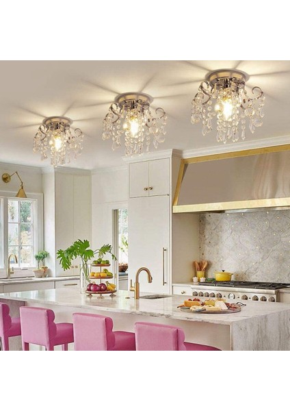 Sarkıt Avrupa Tarzı Kristal Tavan Küçük Avize Modern Minimalist Sundurma Koridor Koridor Restoran Işık (Yurt Dışından)