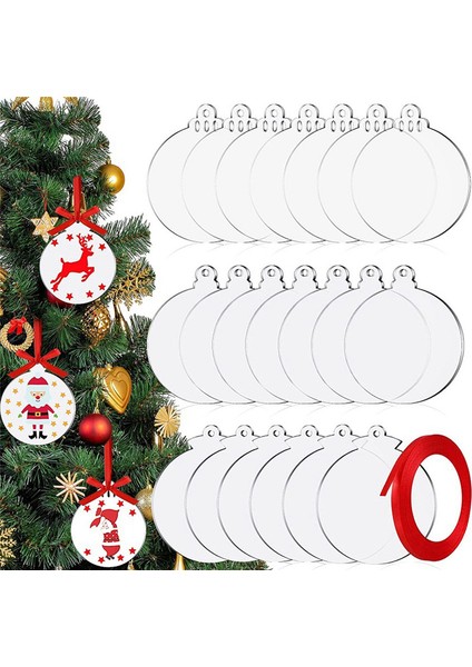 30PCS Dıy Temizle Doldurulabilir Dekorasyon Baubles El Sanatları Yeni Yıl Hediyesi Için Parti Dekorasyonu (Yurt Dışından)