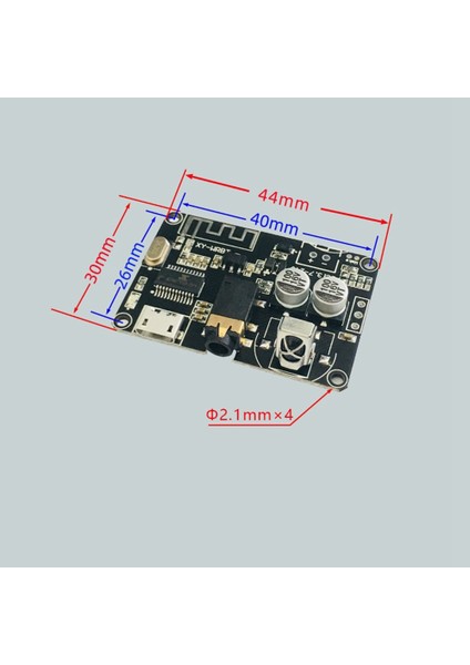 Xy-Wrbt Bt5.0 Kod Çözme Kartı Çift Kanallı Stereo Ses Modülü DC3.7-24V Geniş Gerilim Hacmi Ayarlanabilir Hoparlör Amplifikatörü (Yurt Dışından)