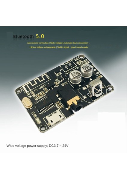 Xy-Wrbt Bt5.0 Kod Çözme Kartı Çift Kanallı Stereo Ses Modülü DC3.7-24V Geniş Gerilim Hacmi Ayarlanabilir Hoparlör Amplifikatörü (Yurt Dışından)