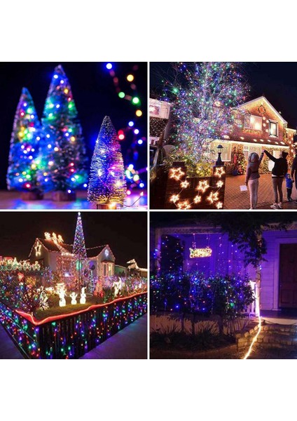 Güneş Enerjili LED Dize Işıklar, 10M Su Geçirmez Esnek Peri Noel Işıkları, Dış Mekan Avlularında Kullanılan, Renkli 1 Parça (Yurt Dışından) fiyatları