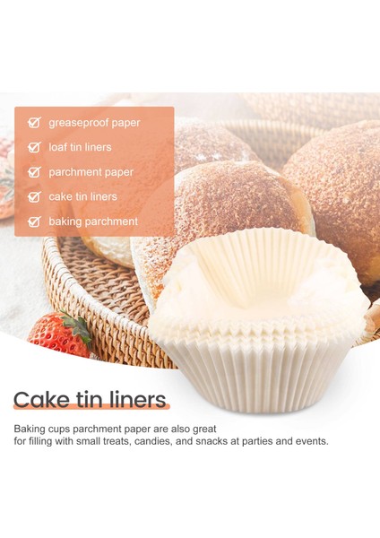 80 Paket Yağlı Somun Teneke Gömlekleri Düz Kenar Pişirme Parşömen Kağıdı Yapışmaz Kek Tavaları Kek Teneke Astar (Yurt Dışından) indirimleri