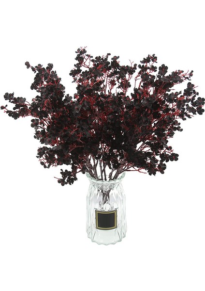 10 Adet Yapay Babys Nefes Çiçekler Kumaş Ipek Çiçekler Sonbahar Sezonu Için Ev Dekor Çiçek Aranjmanı (Siyah) (Yurt Dışından)