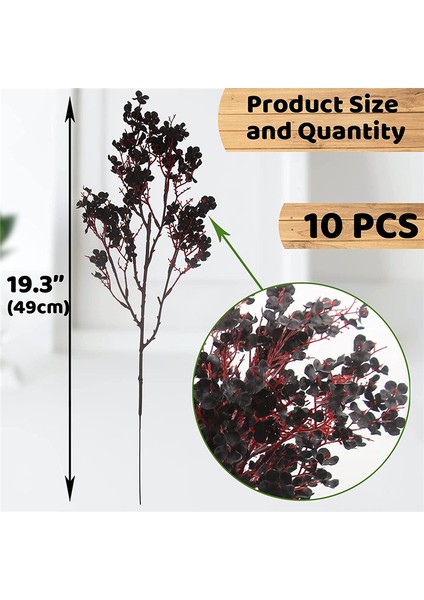 10 Adet Yapay Babys Nefes Çiçekler Kumaş Ipek Çiçekler Sonbahar Sezonu Için Ev Dekor Çiçek Aranjmanı (Siyah) (Yurt Dışından) modelleri