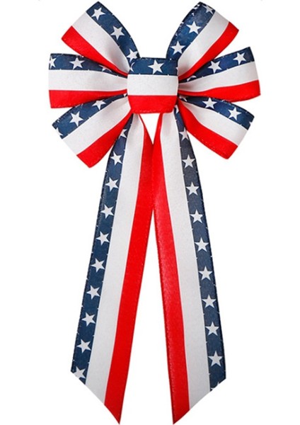 Vatansever Çelenk Kırmızı ve Mavi Amerikan Bayrağı Anıtı 4 Temmuz Anma Günü Işçi Bayramı Gaziler Günü Bağımsızlık Günü, D (Yurt Dışından)