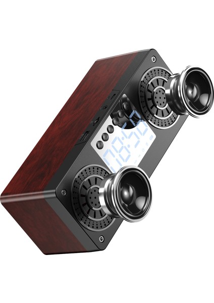 Stereo Subwoofer Bluetooth Hoparlör Fm Radyo Taşınabilir Hoparlörler Mp3 Çalma Süper Bas Hoparlör Bilgisayar Sütunu Kahverengi (Yurt Dışından) fiyatları