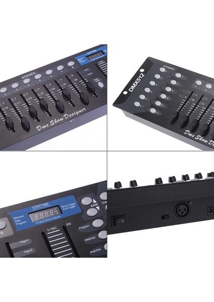 192 Dmx Denetleyici Sahne Aydınlatma Dj Ekipmanları Dmx Konsolu LED Par Hareketli Kafa Lazer Spot Işıkları Denetleyici Abd Plug (Yurt Dışından)