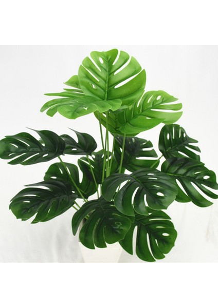 10 Adet 18 Çatalak Yapay Bitkiler Yeşil Palmiye Yaprağı Monstera Bahçe Odası Balkon Dekorasyonu Için Plastik Bitkiler (Yurt Dışından) modelleri