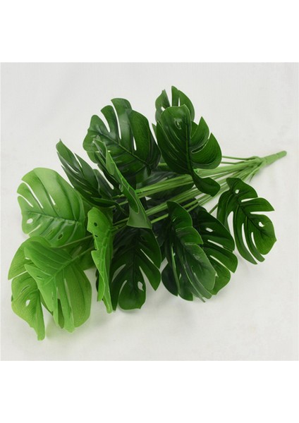 10 Adet 18 Çatalak Yapay Bitkiler Yeşil Palmiye Yaprağı Monstera Bahçe Odası Balkon Dekorasyonu Için Plastik Bitkiler (Yurt Dışından) indirimleri