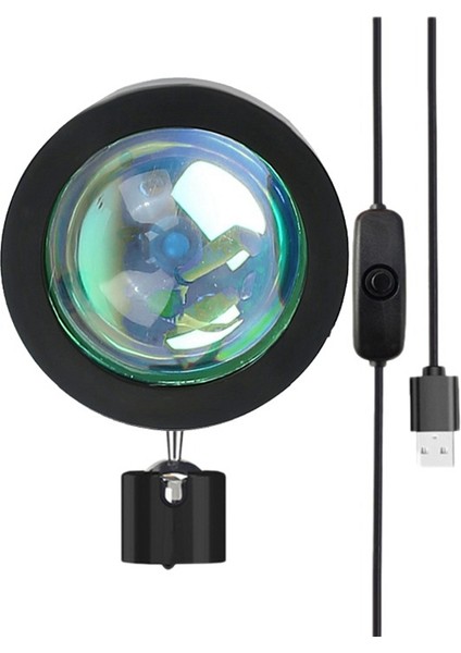 Projeksiyon Atmosfer Lambası LED Gece Lambası, USB Projektör 360 Derece Rotasyon Fotoğraf Lambaları Ev Odası Stüdyo D Için (Yurt Dışından)