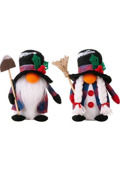 Noel Süslemeleri Yüzü Olmayan Bebek Heykelcik Süs Süpürge Kürek Gnome Bebek Hediyeleri Erkek (Yurt Dışından) fiyatları