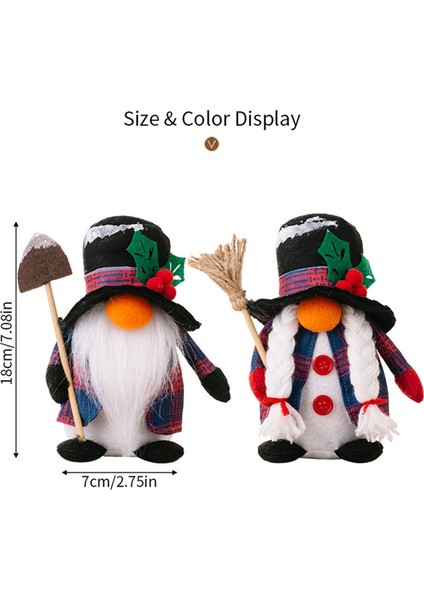 Noel Süslemeleri Yüzü Olmayan Bebek Heykelcik Süs Süpürge Kürek Gnome Bebek Hediyeleri Erkek (Yurt Dışından) fırsatları