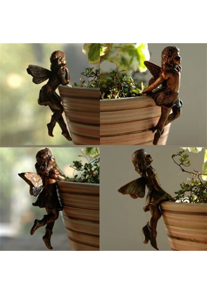 4 Adet Asılı Fincan Reçine Süs Peri Combo Bitki Örtüsü Sepet Kenar Dekorasyon Bahçe Ekici Süsleme (Yurt Dışından) fiyatları