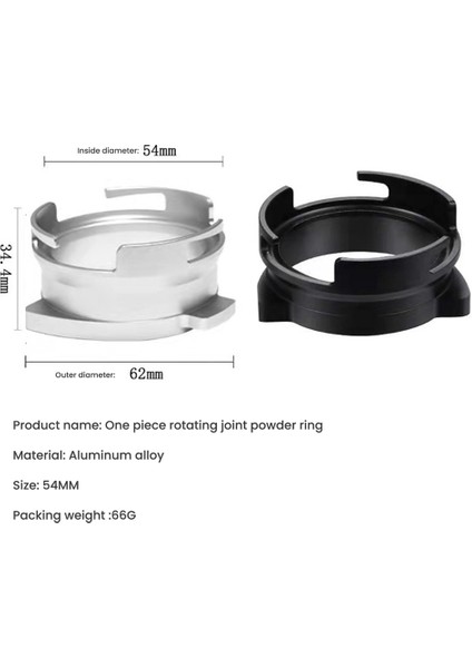 54MM Kahve Tozu Alma Dozaj Hunisi Halkası Coffeeware Bira Kase Portafilter Sabotaj Coffeeware Yedek Siyah (Yurt Dışından) indirimleri