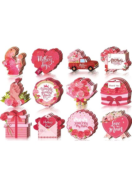 36 Adet Ahşap Asılı Süslemeler Anneler Günü Dekorasyon Işaretleri Asılı Charms Dekorasyon Etiketleri Hediye Ev Dekor (Yurt Dışından) fiyatları