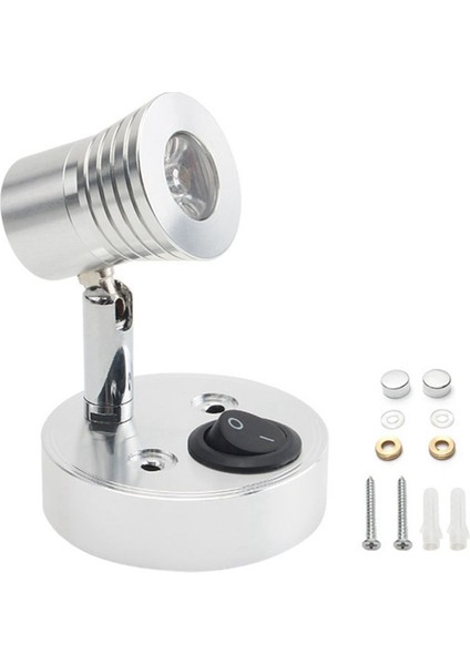 Okuma Işığı Rv Tekne Yat Kampçılar, Kamyonlar, Karavanlar, Otobüsler, Tekneler ve Ticari Araçlar Için Okuma Duvarı Işığı (Gümüş) (Yurt Dışından)