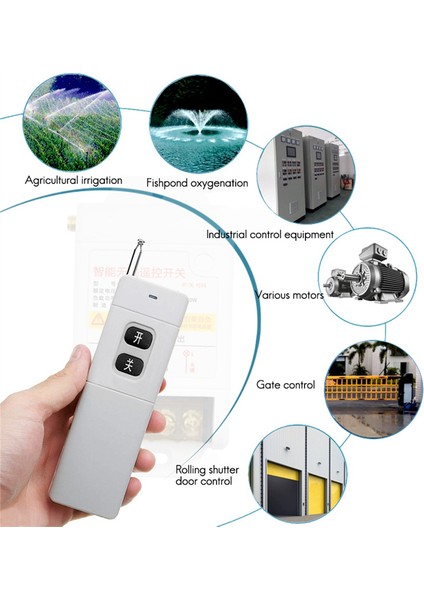 200-3000M Verici Uzun Menzilli Mesafe Rf Uzaktan Kumanda Ask Yüksek Güçlü Kablosuz Tx 130MW(433MHZ) (Yurt Dışından)