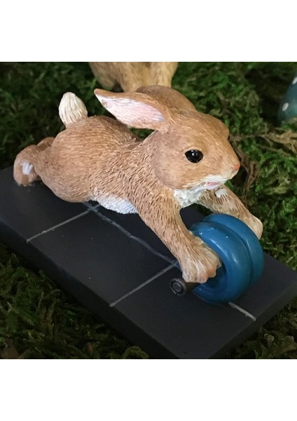 Sevimli Domuz Süs Spor Tavşan Sincap Hayvan Figürleri Egzersiz Serisi Reçine Zanaat Masa Süslemeleri-A (Yurt Dışından) fiyatları