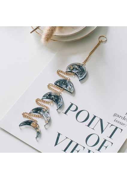 Ay Evresi Göksel Çelenk Zincirleri Reçine Boho Duvar Asılı Kolye Odası Yatak Odası Şeffaf (Yurt Dışından) indirimleri