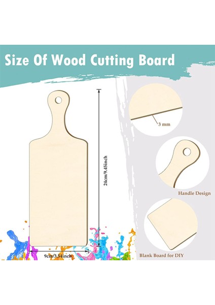 Pürüzsüz Yüzey Dayanıklı Ahşap Dıy Doğrama Tahtası Mutfak Dekorasyonu 12 Paket (Yurt Dışından) fırsatları