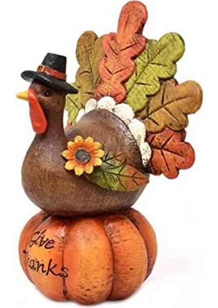Sgiving Masa Süsü Sonbahar Heykelcik Masa Üstü Reçine Kabak Süslemeleri Parti Sonbahar Süsleri Ev Mutfak Için (Yurt Dışından)