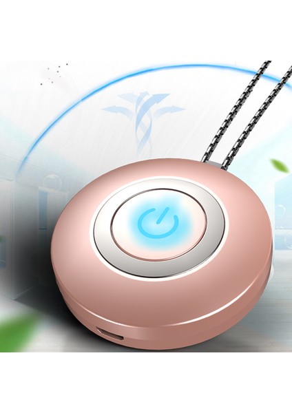 Kişisel Hava Temizleme Cihazı Kolye, USB Taşınabilir Hava Temizleme Cihazı, Giyilebilir Mini Negatif Iyon Oda Parfümü, Radyasyon Yok Düşük Gürültü Gül Altın (Yurt Dışından)
