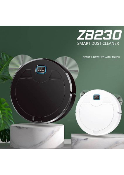 3'ü 1 Arada Akıllı Süpürme Robotu Ev Süpürme ve Vakumlama Uv Kablosuz Elektrikli Süpürge Süpürme Robotları-B (Yurt Dışından)
