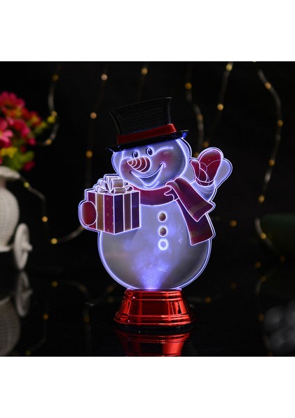 Akrilik LED Sayaç Dekorasyon El Sanatları Yılbaşı Hediyeleri Dekorasyon 3D Dinamik Aydınlık Gece Lambası (Yurt Dışından) modelleri