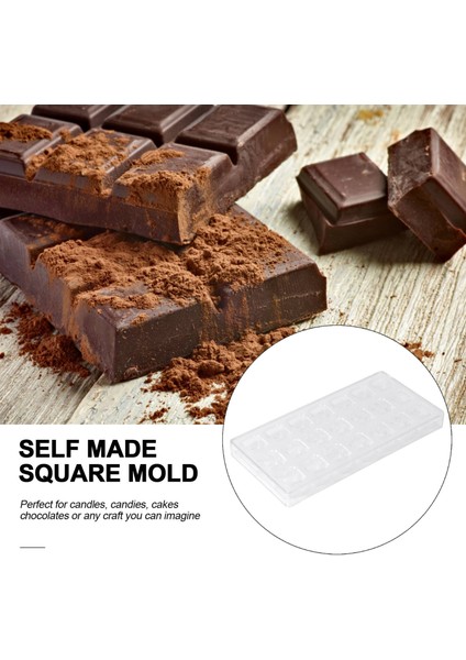 3D Çikolata Kalıp Ev Yapımı Kare Çikolata Diy Pasta Araçları Polikarbonat Çikolata Kalıpları (Yurt Dışından) modelleri