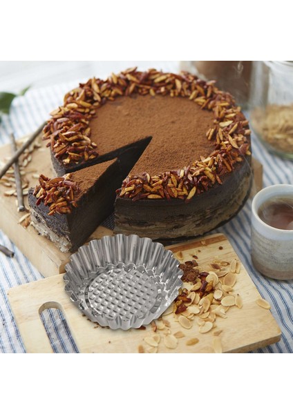 25 Adet Paslanmaz Çelik Yumurta Tart Kalıp Yuvarlak Şekil Yivli Tasarım Cupcake Pişirme Yeniden Kullanılabilir Metal Muffin Pişirme Kapları (Yurt Dışından) modelleri